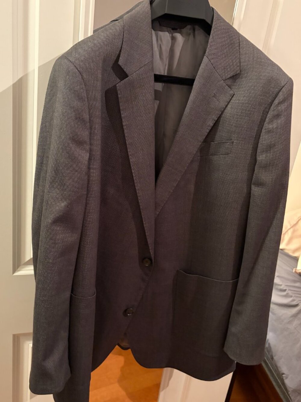 Bonobos Lanificio Canero 48R Wool Blend Blazer Sportcoat Suit Jacket Dark Grey